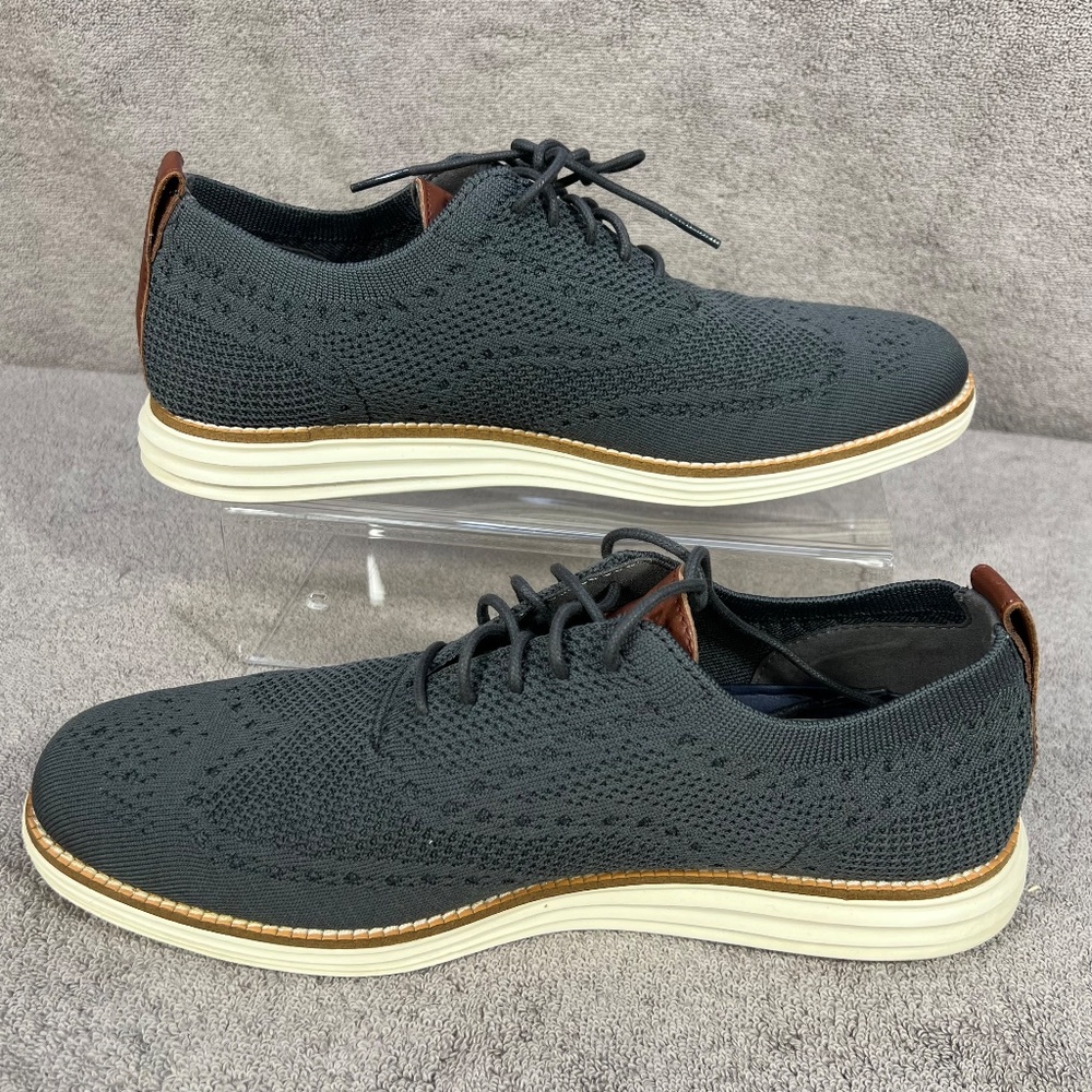 Cole Haan Mens Original Grand Lace Up Knit Oxford Wingtip Shoes Sz 9.5 C27961 - Picture 2 of 11